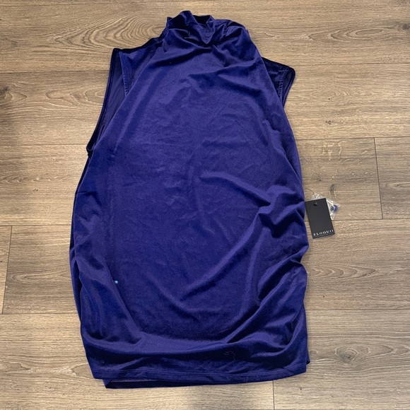 Eloquii Tops - Eloquii Sleeveless Top in Deep Blue
